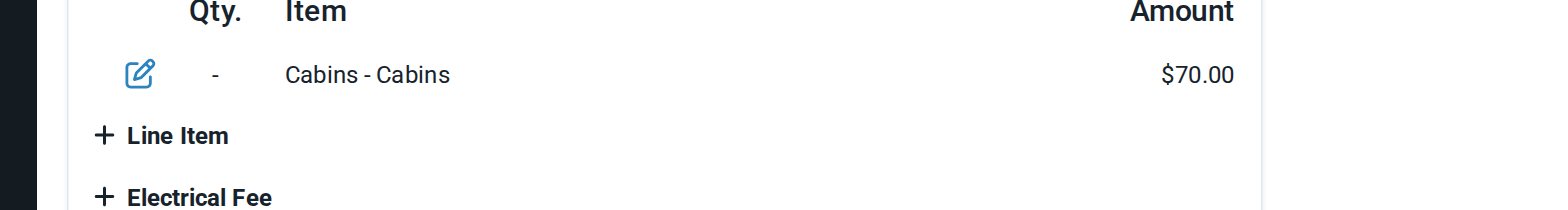 Click the blue edit pencil next to a line item